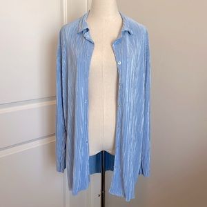 STORETS | Maria Oversized Plisse Shirt | Size: S/M
